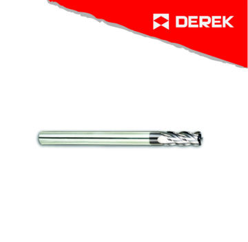 Carbide End Mill 4 Flutes with Radius Extra Length