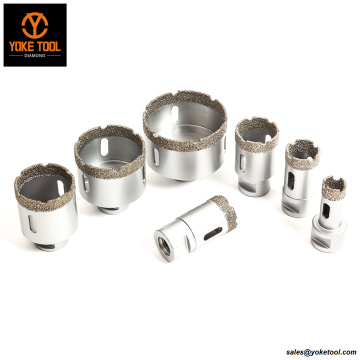 Vacuum Brazed Dry Diamond Drill M14 dengan panjang kerja 30mm