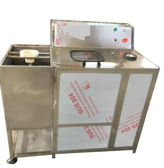 Semi-Automatic Two-Station 5 Gallon Bottle Cap Removal and Washing Machine