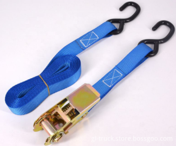 Cargo Lashing Ratchet Tie Down Straps with S-Hook