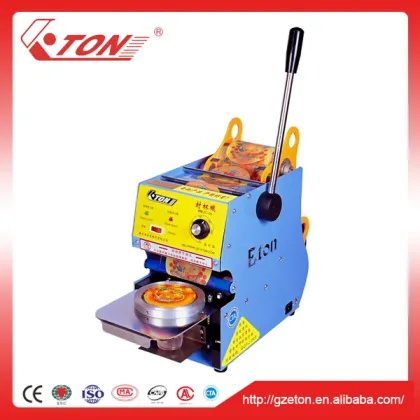 Best seller bubbletea beverages liquid plastic cups sealing machine