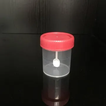 Contenitore sgabello usa e getta del campione di plastica sterile