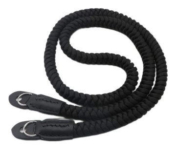 Vintage 105 cm Paracord Camera Pasek do kamer mikro/DSLR - Czarny