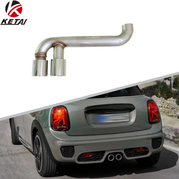Tubería de cola de acero inoxidable para mini F55 JCW Style Car Terno Bumper Accessory