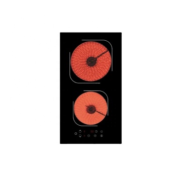 Electric Induction Hob with Infrared Ceramic Cooker, 2 Burners, Built-in Stove