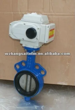 motorised butterfly valve aluminium alloy CE and ISO