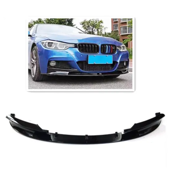 Gloss Black Front Bumper Lip for BMW F30/F35 3 Series - MP Style Front Splitter Lip