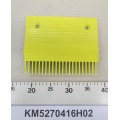 Peine de aluminio amarillo KM5270416H02 para escaleras mecánicas KONE