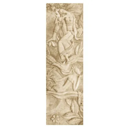 Brown Decorative Ceiling Panels Boards , Stone Wall Background