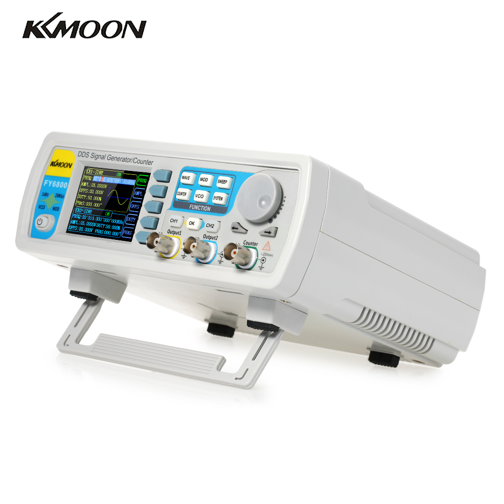 FY6800-60M DDS Dual-channel Function Signal Generator Arbitrary Waveform Generator 250MSa/s 14bits Frequency Meter VCO 60MHz