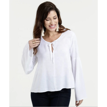 2020 Flare Long Sleeve Chiffon Blouse Women