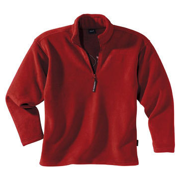 Embroidered Jumper, made of 100% polyester polar fleece, breathable and keep warm