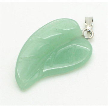 Leaf Shape Green Aventurine pendant