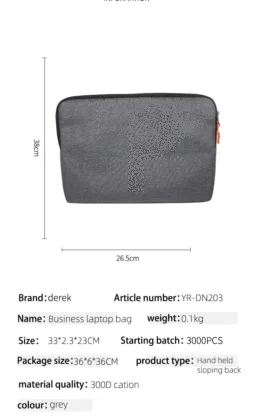 Laptop Sleeve Durable Laptop Case Shockproof 360 Protective Bag Computer Case