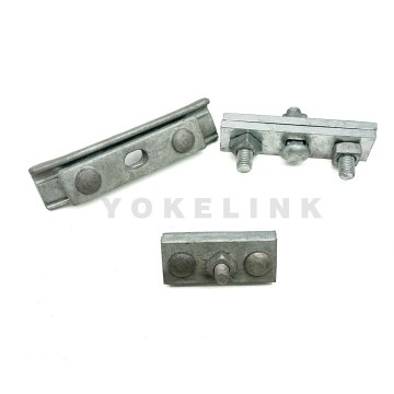 Hot Dip Galvanised Guy Clamp untuk perangkat keras garis tiang