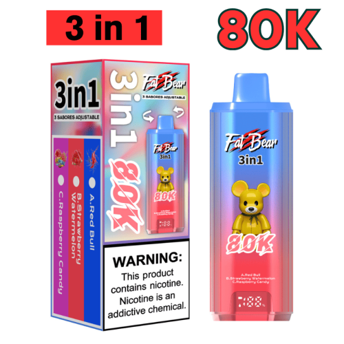 FatBear 80K Rechargeable 3 in 1 Vapers