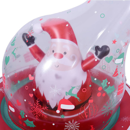 Inflatable Christmas Hat with Rechargeable LED Light