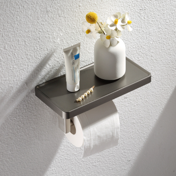 2022 Pemegang Kertas Tisu Wall-Mount Wall-Mount Stainless Steel Tidak diperlukan penggerudian