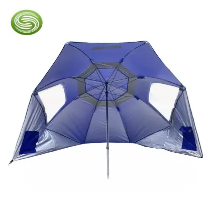 Custom Logo Beach Tent Sunshade Fishing Umbrella