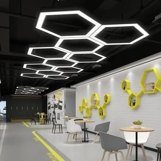 Linkable Hexagonal LED Hanging Lamp for Indoor Lighting