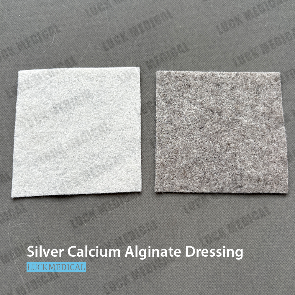 Повязка на рану с альгинатом серебра и кальция для ускорения заживления