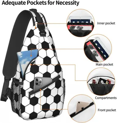 Soccer Sling Bag Chest Bag