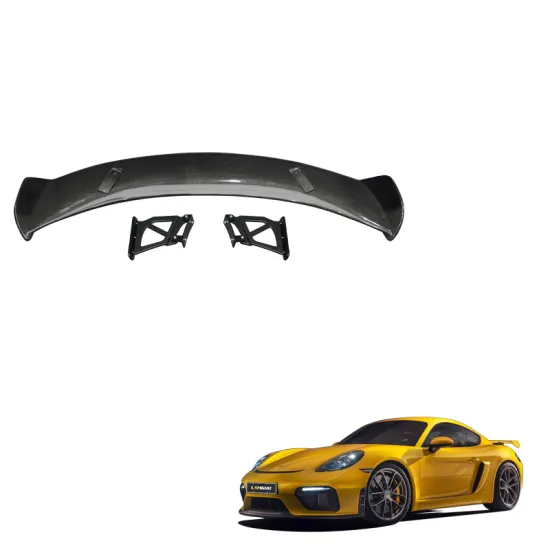 Carbon Fiber Rear Trunk Spoiler for Porsche 718, 981, 982, Cayman, Boxster, GT4