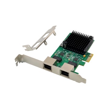 Factory Direct Dual-Port Gigabit Server Network Cards with PCI-E RJ45 Connection