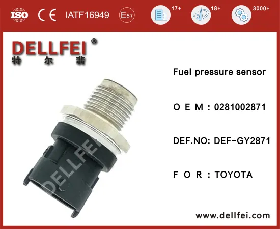 New Common Rail High Pressure Sensor 0281002871 for TOYOTA