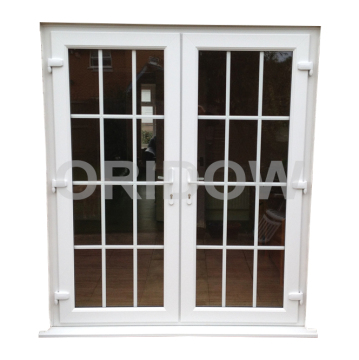 PVC French Door with Colonial Strips