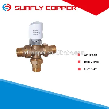 underfloor heating ISO228 nickle-plate brass mix water valve