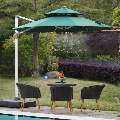 Customizable Patio Sunshade: Aluminum Umbrella & Retractable Awnings for Outdoor Spaces
