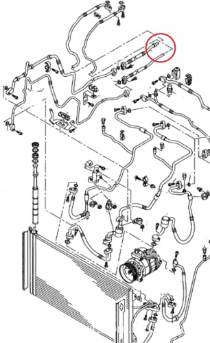 Auddi Q7 TDI VW Touareg Air Conditioning Line Pipe Hose - 7L8820886B