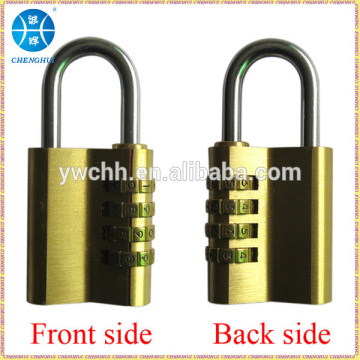4 digit brass combination padlock