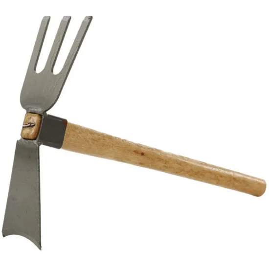 GTBL High Quality Gardening Tool Wooden Handle Hoe for Home Garden Farming Agriculture Flower Planting Hand Tools