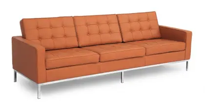 Florence mid century modern three seaters sofa