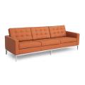 Florence Mitte des Jahrhunderts moderne Drei -Sitzer -Sofa