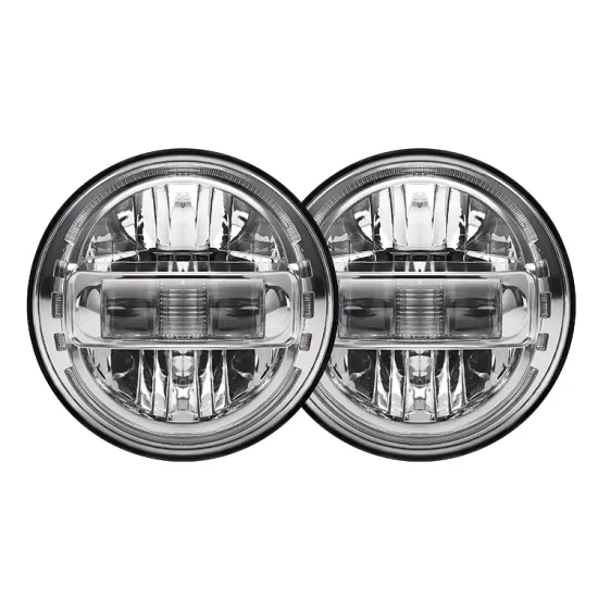 Ultra-Bright Black DOT 7 Inch LED Headlight for Jeep Wrangler JL/JK with Adapters