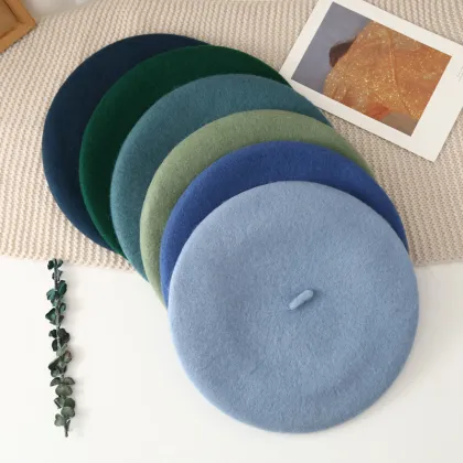 Wholesale Custom Logo Femme Wool Berets for Men and Women