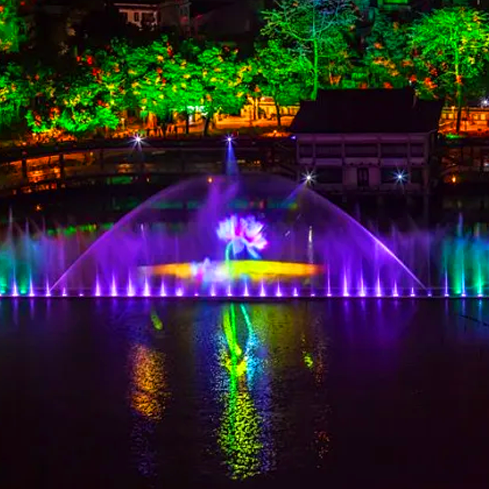 lake fountain
