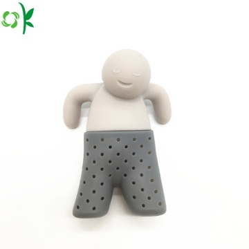 BPA Free Man Silicone Tea Infuser for Traveling