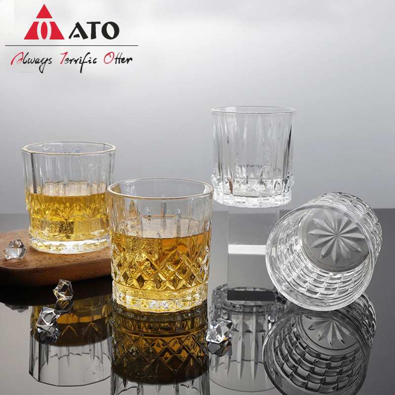 Diamond Pattern Barware Whisky Glass Glass for Bar