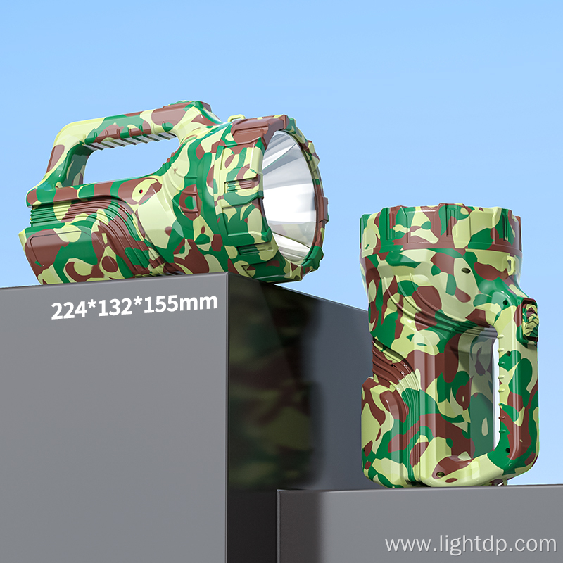 Camouflage Color Night Walking Spot Light Camping Flashlight