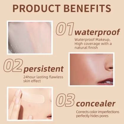 Private Label Waterproof Liquid Matte Long-Lasting Foundation