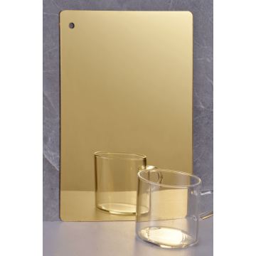 स्वर्ण ऐक्रेलिक दर्पण शीट