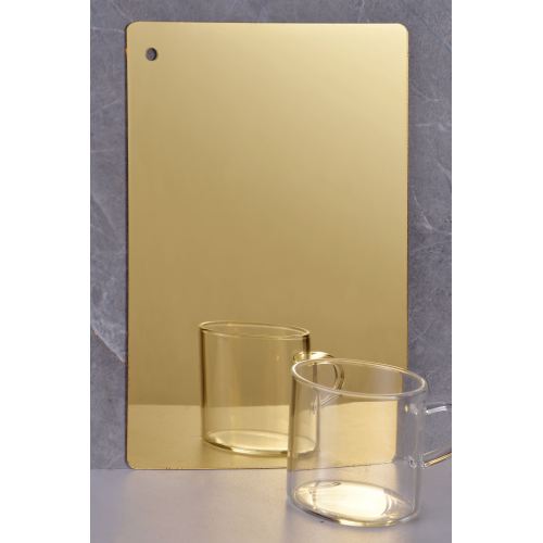 स्वर्ण ऐक्रेलिक दर्पण शीट