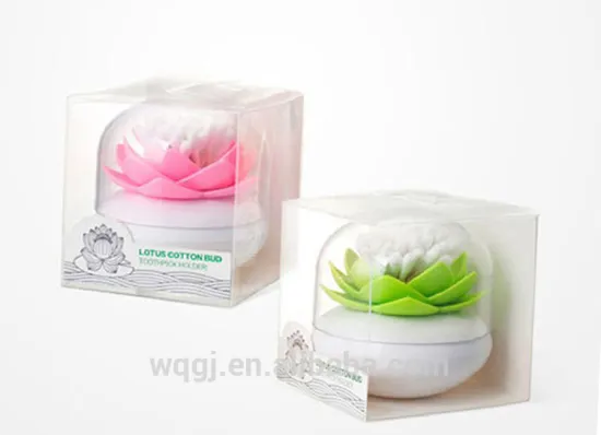New Designed Lotus Cotton Bud Holder Creative Lotus Flower Shaped Cotton Toothpicks Holder Lotus Cotton Swab Box