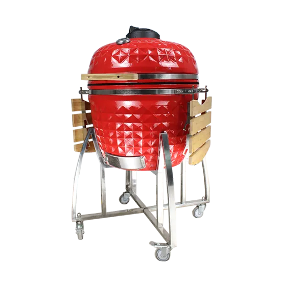 Auplex 26-Inch Kamado Grill - Lar Red BBQ Charcoal Smoker