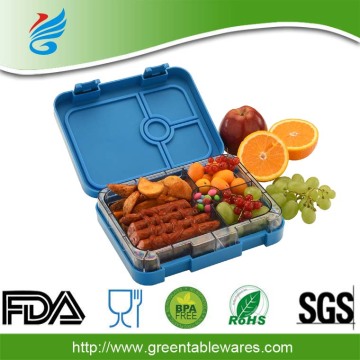 6 Compartment ABS Food Container Bento Lunch Box with Dividers microwave safe food container