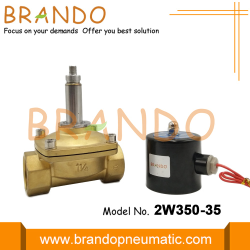 UW-35 2W350-35 Pirinç Gövdeli Solenoid Valf